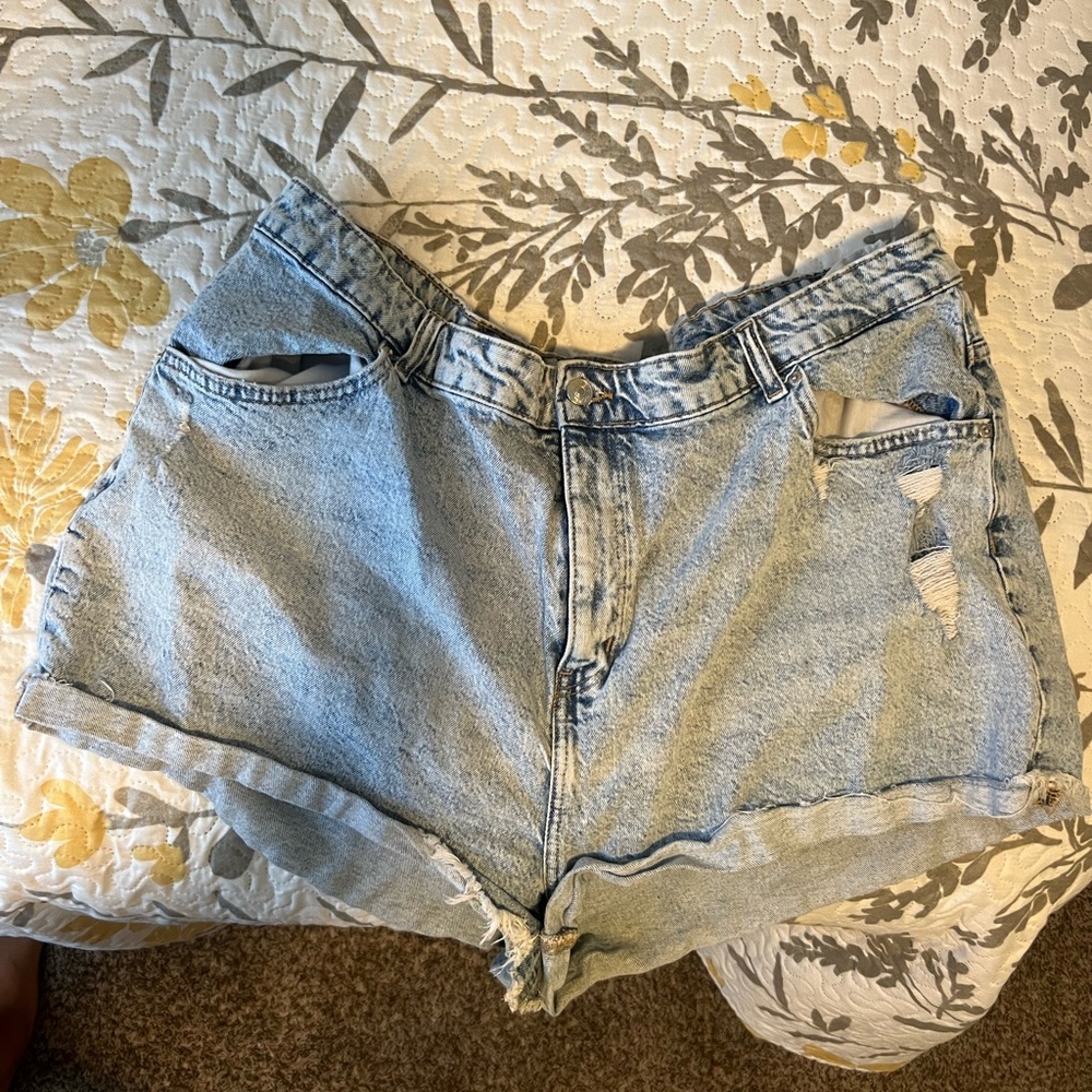 Denim shorts
